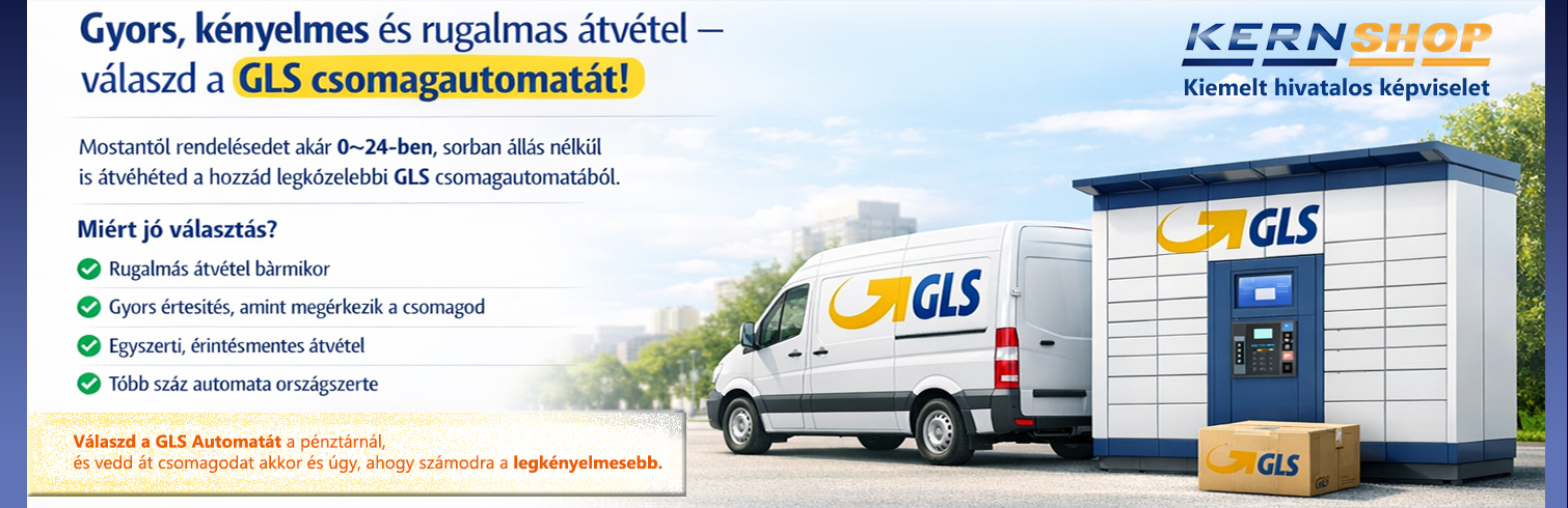 KERNSHOP.HU | A GLS automaták országos hálózata több mint 2900 automata pontból áll, 0–24 órás elérhetőséggel.
