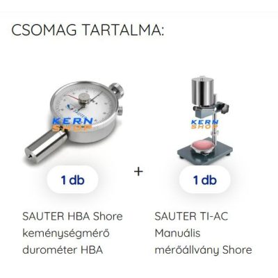   Analóg kézi Shore A keménységmérő állvánnyal SAUTER HBA + TI-AC