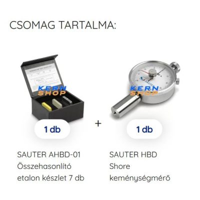   Analóg kézi Shore D keménységmérő etalonnal SAUTER HBD + AHBD