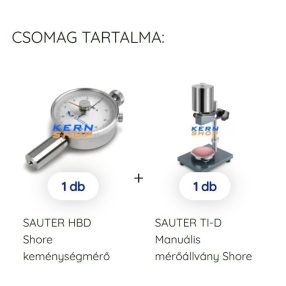   Analóg kézi Shore D keménységmérő állvánnyal SAUTER HBD + TI-D