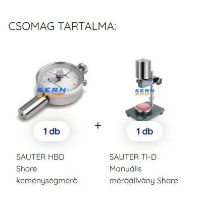  Analóg kézi Shore D keménységmérő állvánnyal SAUTER HBD + TI-D