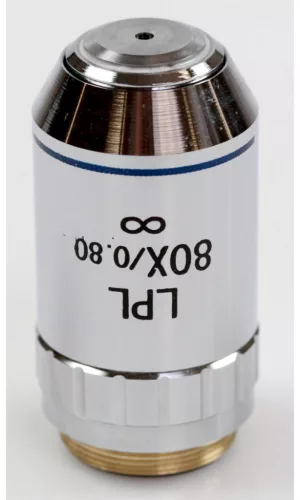 KERN OBB-A1530 Infinity Plan mikroszkópobjektív, 80x / 0,8 W.D. (0,85 mm)