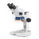 Sztereó zoom mikroszkóp binokulár tubussal, 7,5x - 50x nagyítással, alsó-felső LED-es megvilágítással, KERN OPTICS OZL 456